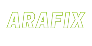 arafix text logo design